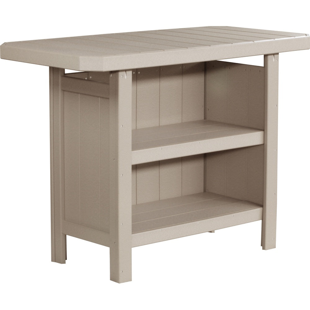 LuxCraft Serving Bar (PSB) - PSBWW Poly Serving Bar (Weatherwood)