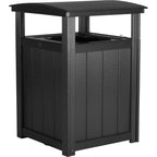LuxCraft Trash Can (PTC) - PTCBK Poly Trash Can (Black)
