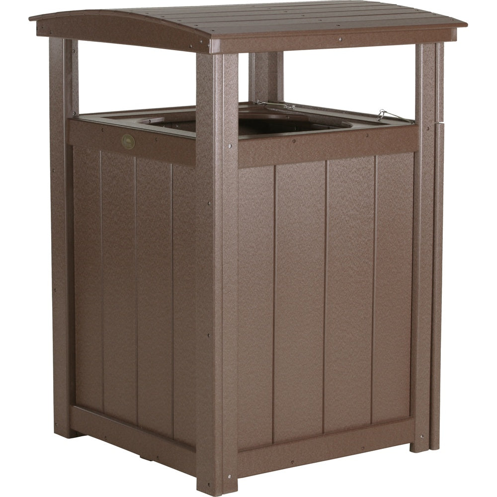LuxCraft Trash Can (PTC) - PTCCBR Poly Trash Can (Chestnut Brown)