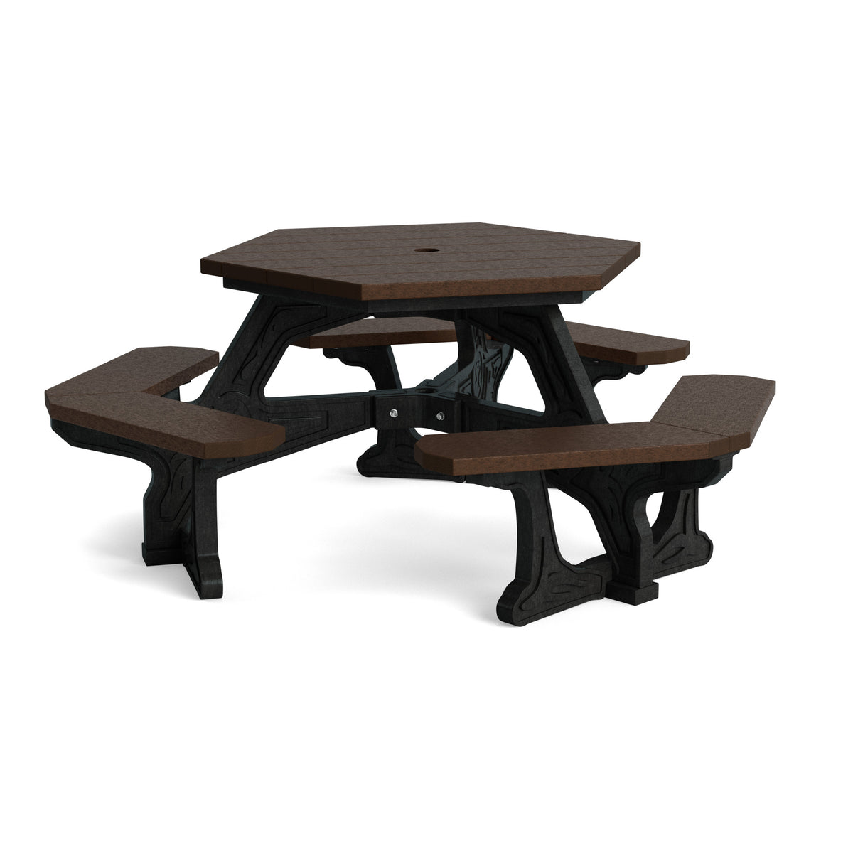 Polly Products Plaza Hex Picnic Table - PZT-BK-BN-NEW-WEB.jpg