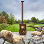 RB73 Quaruba L 4-Sided Outdoor Fireplace QUARUBA-L-4