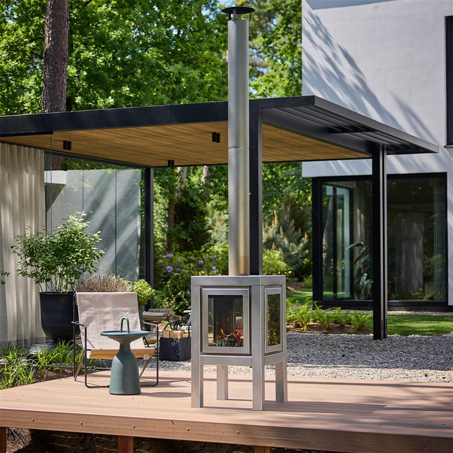 RB73 Quaruba L 4-Sided Outdoor Fireplace QUARUBA-L-4-SS