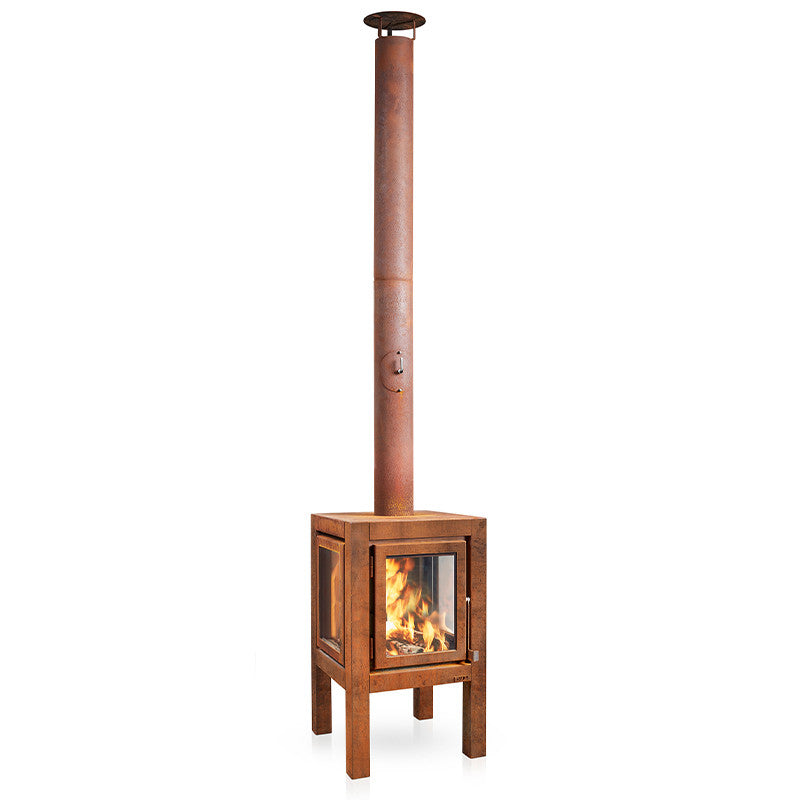 RB73 Quaruba XL 3-Sided Outdoor Fireplace QUARUBA-XL-3