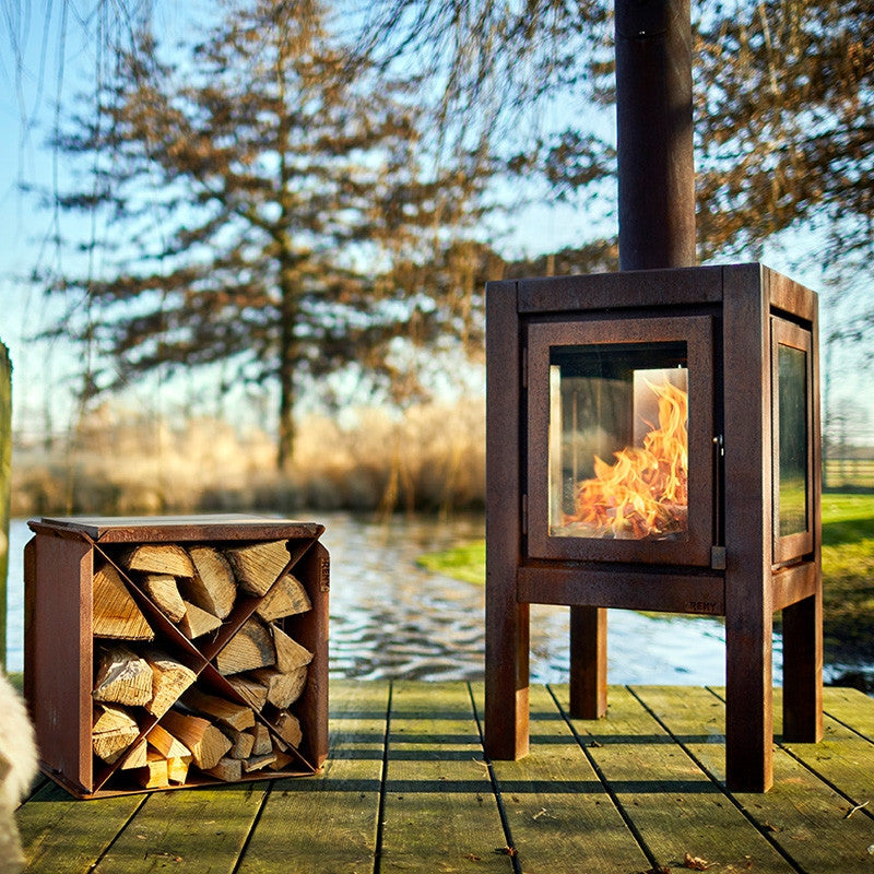 RB73 Quaruba XL 3-Sided Outdoor Fireplace QUARUBA-XL-3