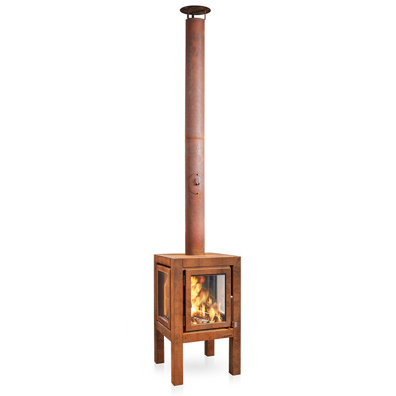 RB73 Quaruba XL 4-Sided Outdoor Fireplace QUARUBA-XL-4
