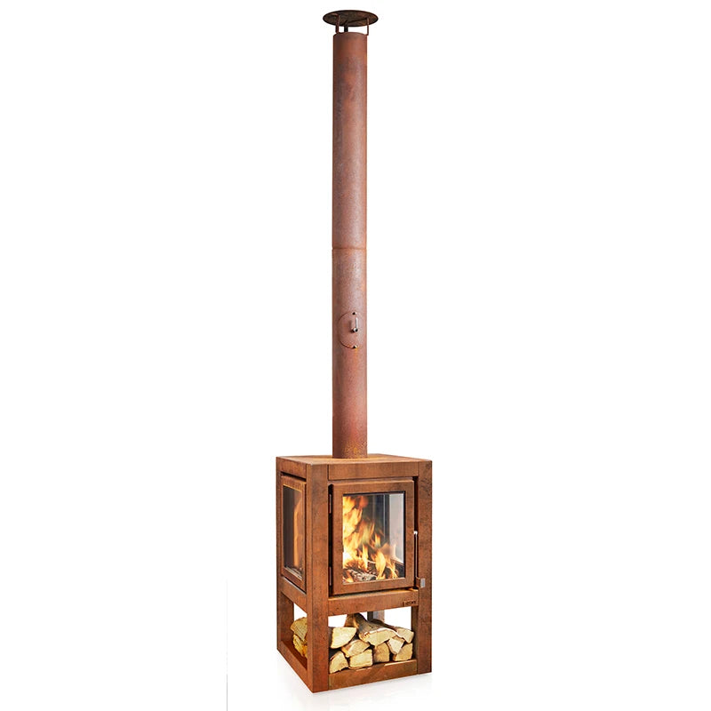 RB73 Quaruba XL Mobile 4-Sided Outdoor Fireplace QUARUBA-XL-4M