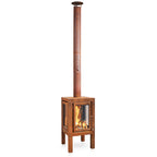 RB73 Quaruba XXL 3-Sided Outdoor Fireplace QUARUBA-XXL-3