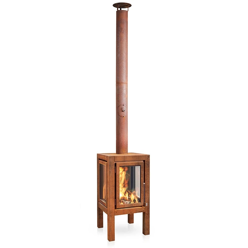 RB73 Quaruba XXL 4-Sided Outdoor Fireplace QUARUBA-XXL-4