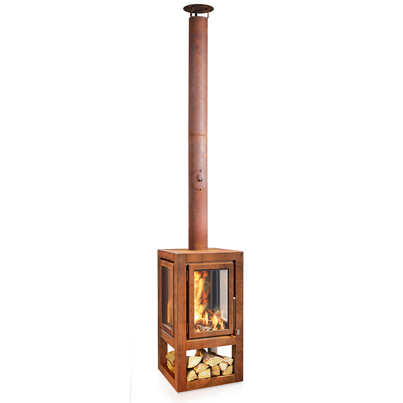 RB73 Quaruba XXL Mobile 4-Sided Outdoor Fireplace QUARUBA-XXL-4M