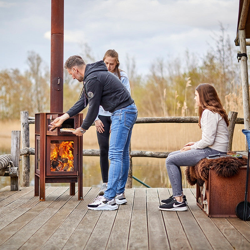 RB73 Quercus Wood Burning Outdoor Fireplace QUERCUS