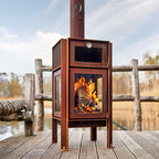 RB73 Quercus Wood Burning Outdoor Fireplace QUERCUS
