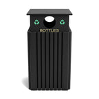 Polly Products Tall 40 Gallon Recycling Receptacles - R40C-Bottles-BK-NEW-WEB.jpg