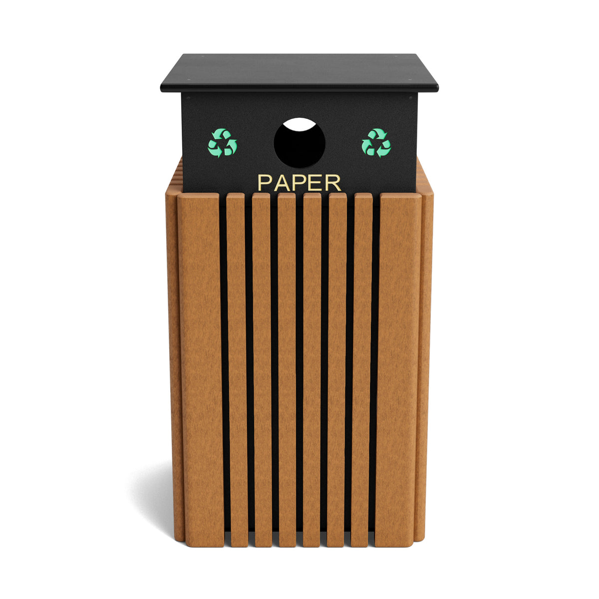 Polly Products Tall 40 Gallon Recycling Receptacles - R40C-Paper-CD-NEW-WEB.jpg