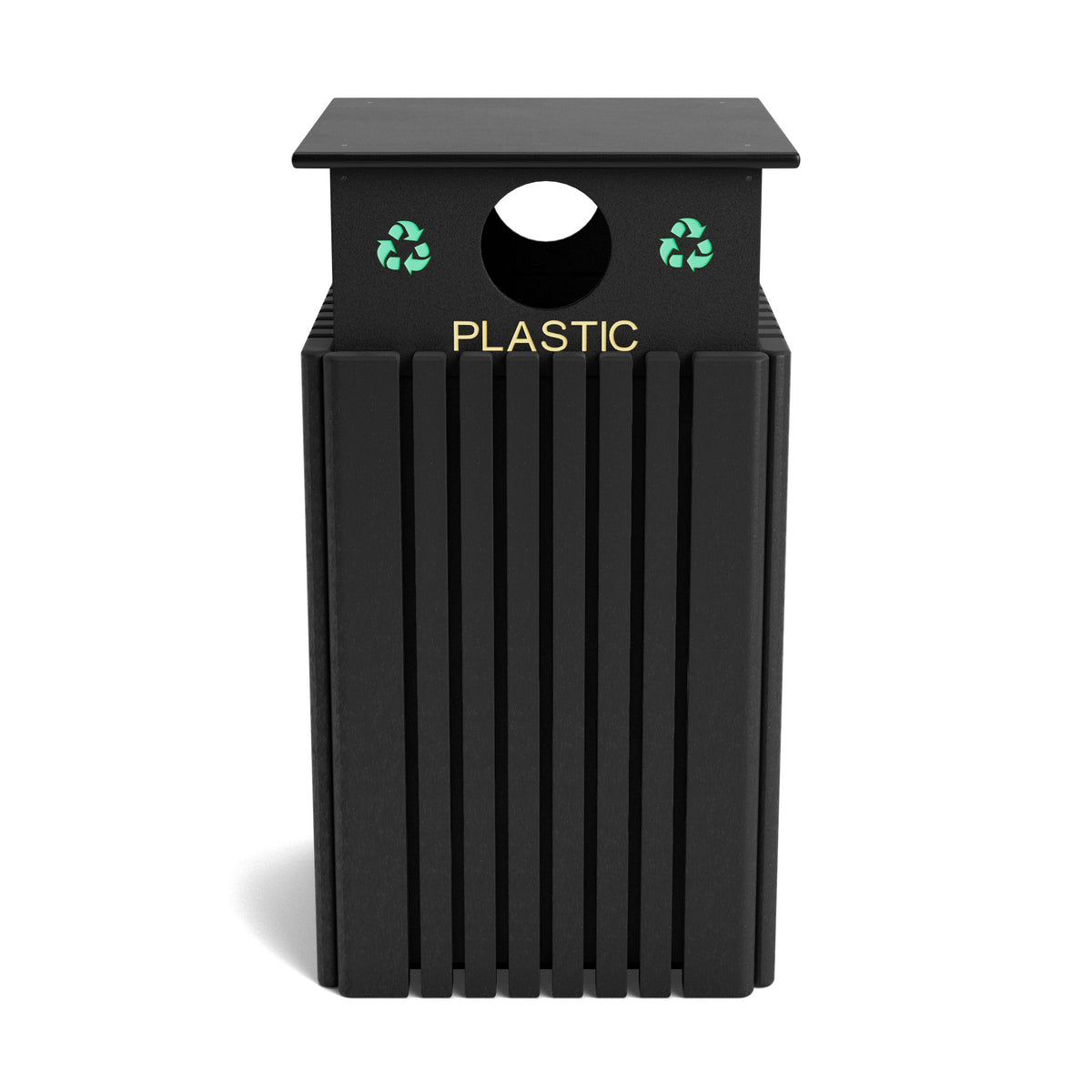 Polly Products Tall 40 Gallon Recycling Receptacles - R40C-Plastic-BK-NEW-WEB.jpg