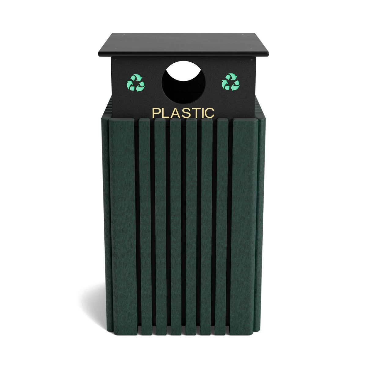 Polly Products Tall 40 Gallon Recycling Receptacles - R40C-Plastic-GN-NEW-WEB.jpg