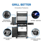 Napoleon Rogue PRO 425 SIB Grill with Infrared Side Burner RP425SIBNK-2