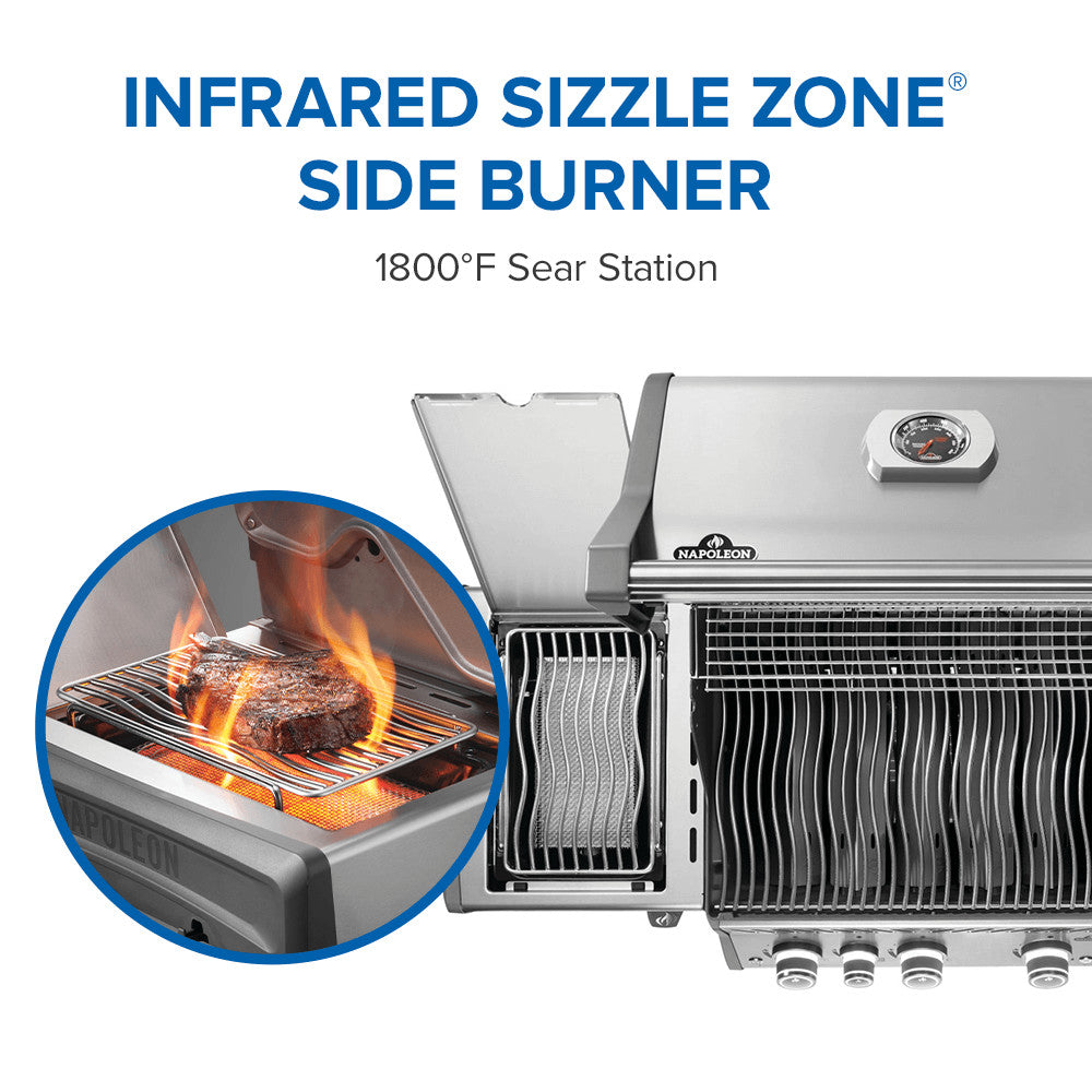 Napoleon Rogue PRO 425 SIB Natural Gas Grill with Infrared Side Burner RP425SIBNSS-2