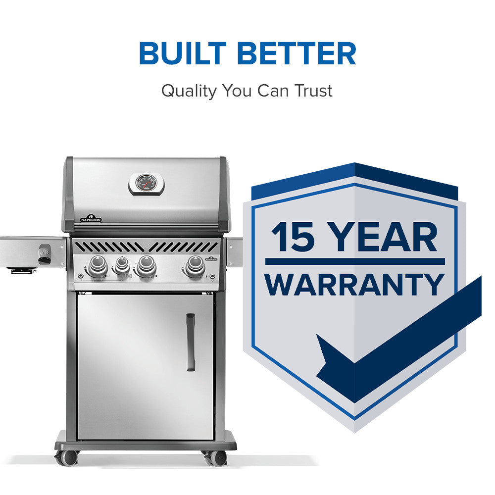 Napoleon Rogue PRO 425 SIB Natural Gas Grill with Infrared Side Burner RP425SIBNSS-2
