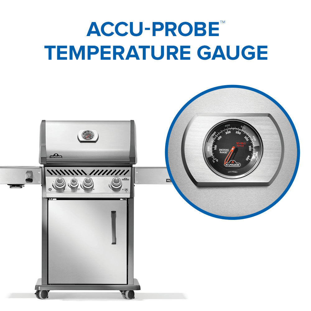 Napoleon Rogue PRO 425 SIB Natural Gas Grill with Infrared Side Burner RP425SIBNSS-2