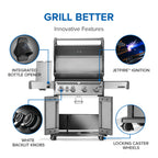 Napoleon Rogue PRO 525 SIB Grill with Infrared Side Burner RP525SIBNSS-2