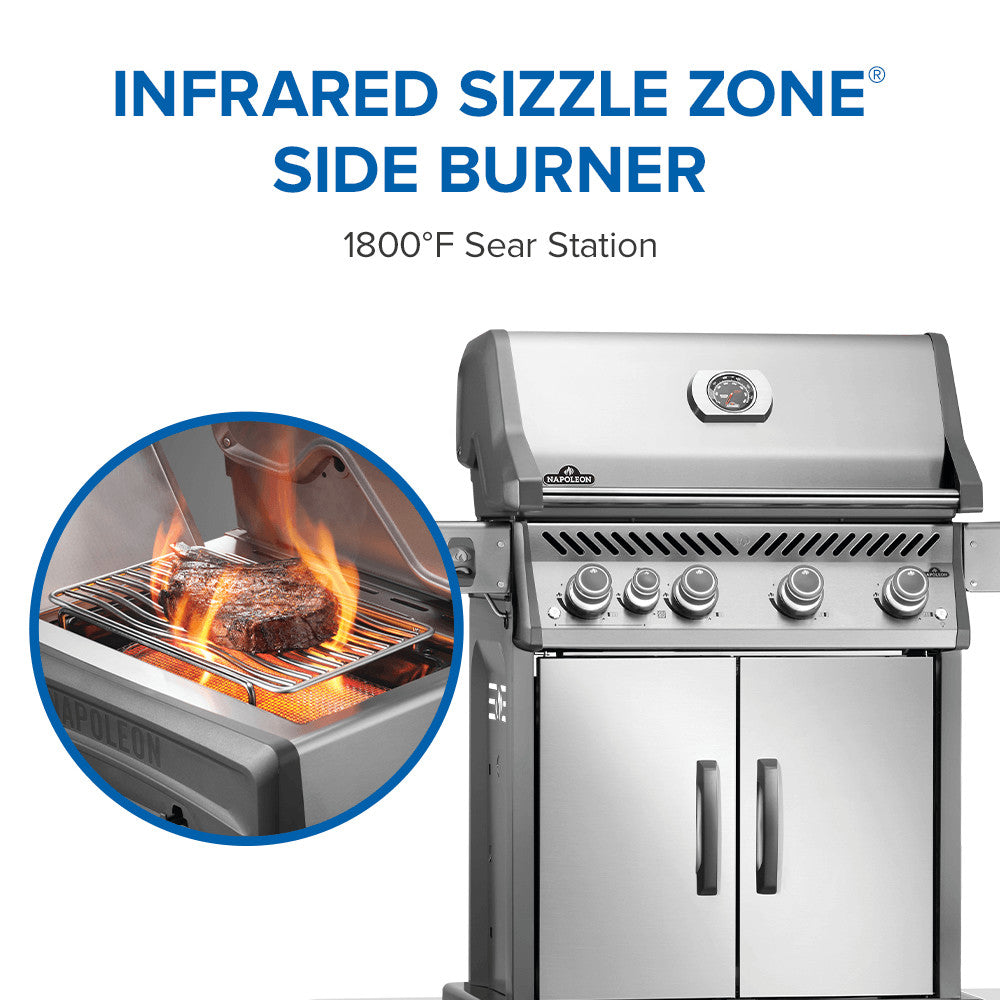 Napoleon Rogue PRO 525 SIB Grill with Infrared Side Burner RP525SIBNSS-2