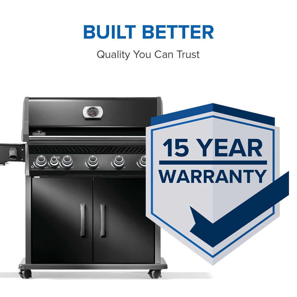 Napoleon Rogue PRO 625 SIB Natural Gas Grill with Infrared Side Burner RP625SIBNK-2