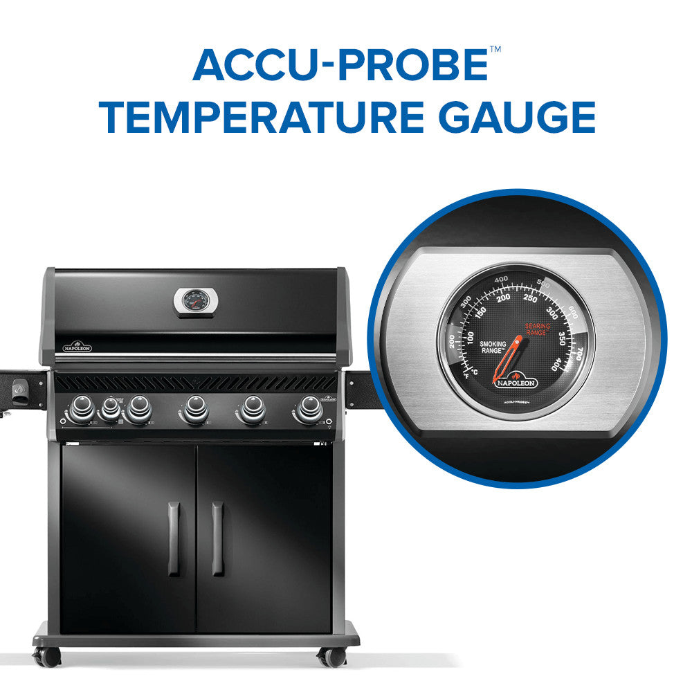 Napoleon Rogue PRO 625 SIB Natural Gas Grill with Infrared Side Burner RP625SIBNK-2