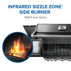 Napoleon Rogue PRO 625 SIB Natural Gas Grill with Infrared Side Burner RP625SIBNK-2