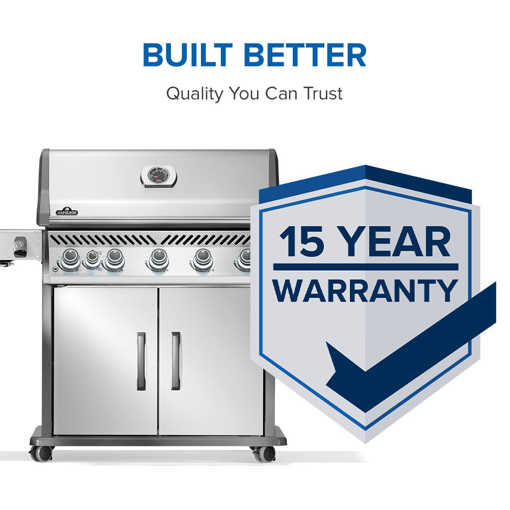 Napoleon Rogue PRO 625 SIB Natural Gas Grill with Infrared Side Burner RP625SIBNSS-2