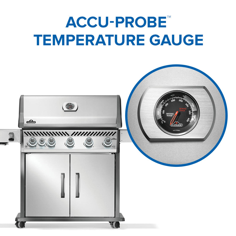 Napoleon Rogue PRO 625 SIB Natural Gas Grill with Infrared Side Burner RP625SIBNSS-2