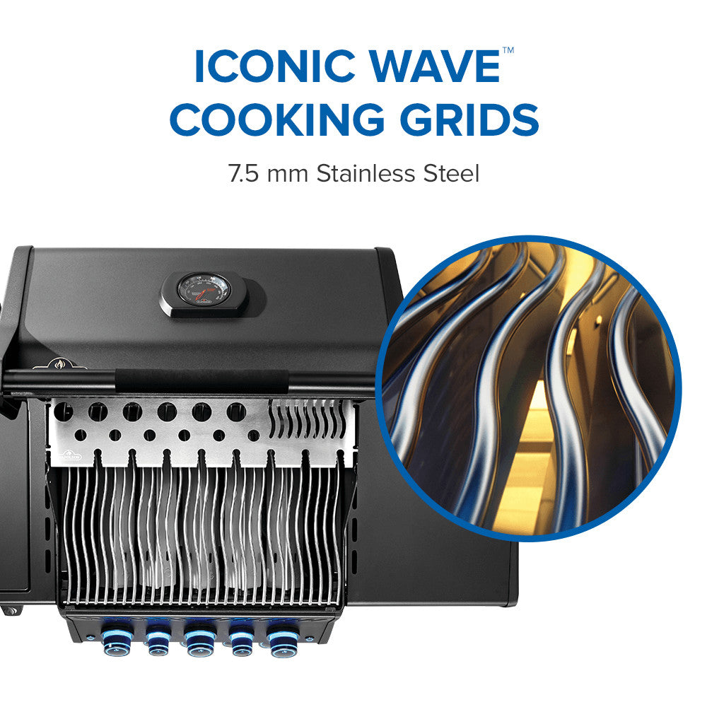 Napoleon Phantom Rogue PRO-S 425 RSIB Natural Gas Grill with Infrared Side and Rear Burner RPS425RSIBNK-2-PHM