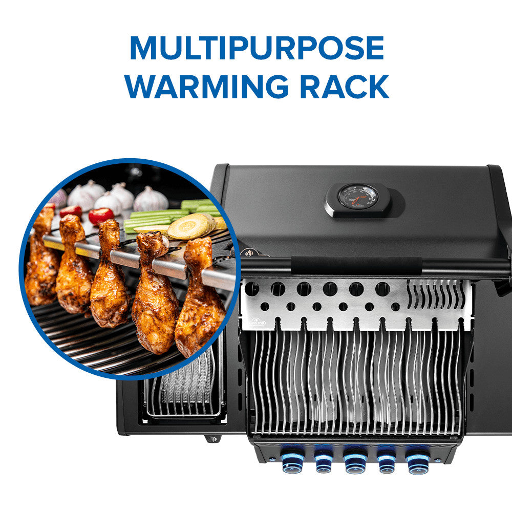 Napoleon Phantom Rogue PRO-S 425 RSIB Natural Gas Grill with Infrared Side and Rear Burner RPS425RSIBNK-2-PHM