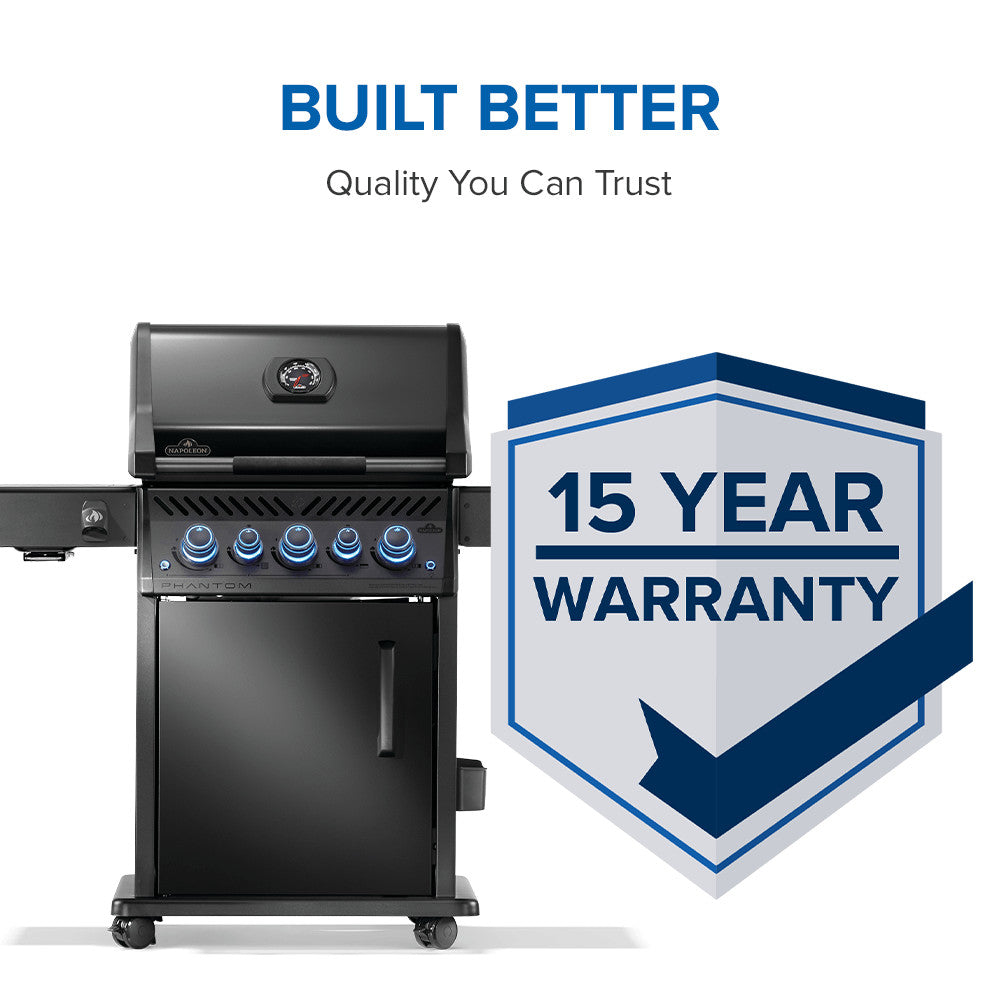 Napoleon Phantom Rogue PRO-S 425 RSIB Natural Gas Grill with Infrared Side and Rear Burner RPS425RSIBNK-2-PHM