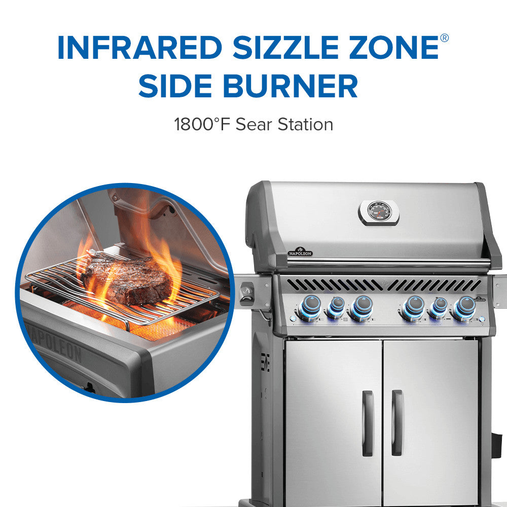 Napoleon Rogue PRO-S 525 RSIB Natural Gas Grill with Infrared Side and Rear Burner RPS525RSIBNSS-2