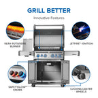 Napoleon Rogue PRO-S 525 RSIB Natural Gas Grill with Infrared Side and Rear Burner RPS525RSIBNSS-2