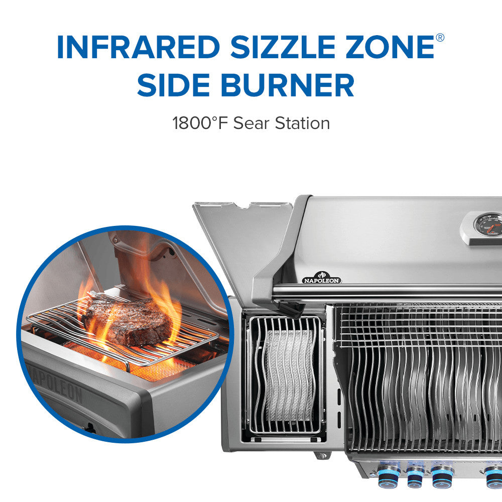 Napoleon Rogue PRO-S 625 RSIB Natural Gas Grill with Infrared Side and Rear Burner RPS625RSIBNSS-2