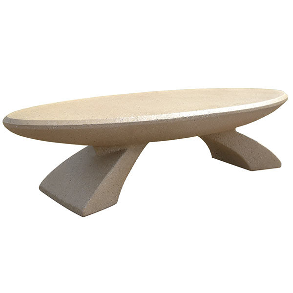 Wausau Tile SL504 Oval Concrete Bench official product image