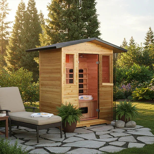 Cal Saunas Solara-Outdoor 3-Person Infrared Sauna
