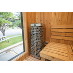Sweaty Yeti Sauna Plus 6-8 Person Outdoor Sauna & Barrel Cold Plunge Cabin 8 x 17 ft