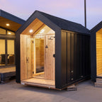 Sweaty Yeti Sauna Fit 4-6 Person Outdoor Sauna & Fitness Cabin 8 x 17 ft