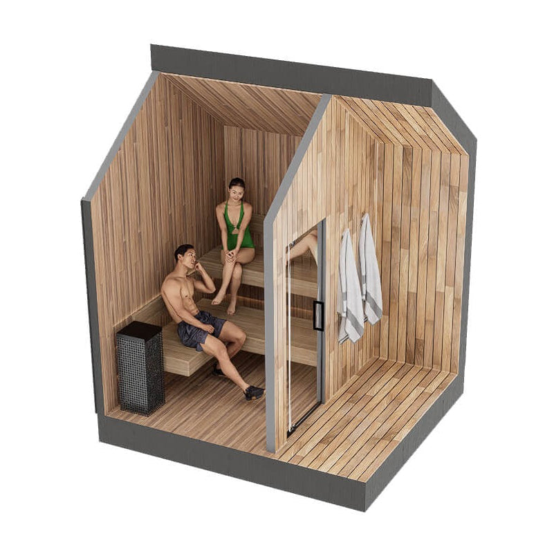 Sweaty Yeti Sauna 4-6 Person Outdoor Traditional Sauna Cabin