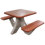 Wausau Tile TF3115 2-Seat Square Concrete Table Set official product image