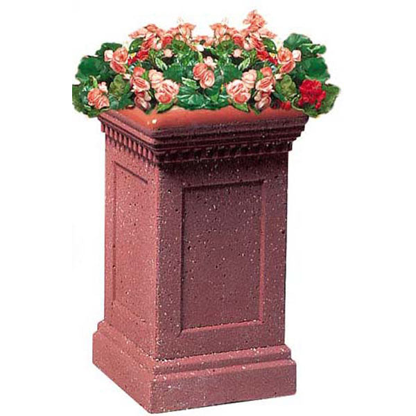 Wausau Tile TF4184 Colonial Square Concrete Planter official product image