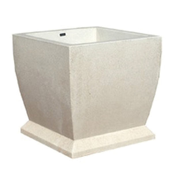 Wausau Tile TF4204 Square Concrete Planter official product image