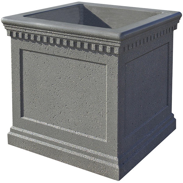 Wausau Tile TF4242 Colonial Square Concrete Planter official product image