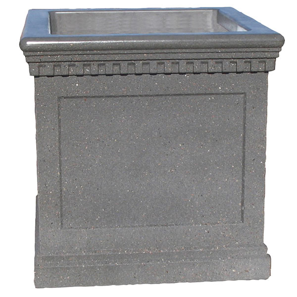 Wausau Tile TF4245 Colonial Square Concrete Planter official product image
