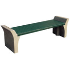 Wausau Tile TF5023 Concrete & Metal Park Bench official product image
