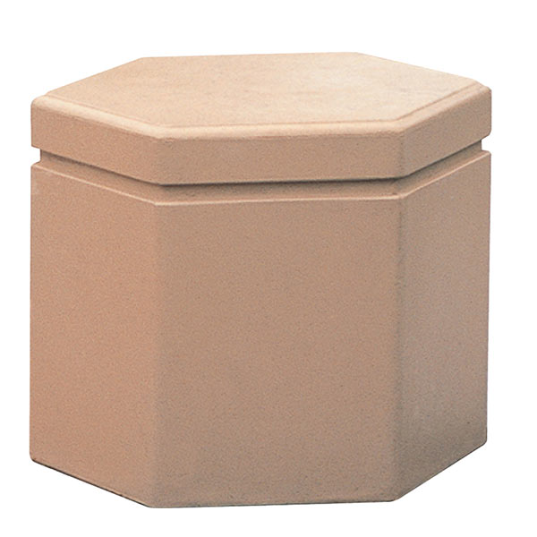 Wausau Tile TF5125 Hexagon Concrete Bench official product image