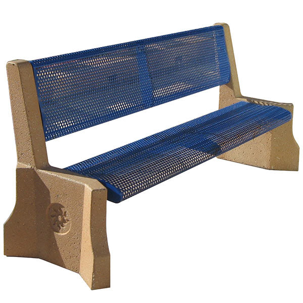 Wausau Tile TF5960 Concrete & Metal Park Bench official product image