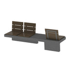 Wausau Tile ZB.TO.01 Ville 1 Concrete Bench with Seats official product image